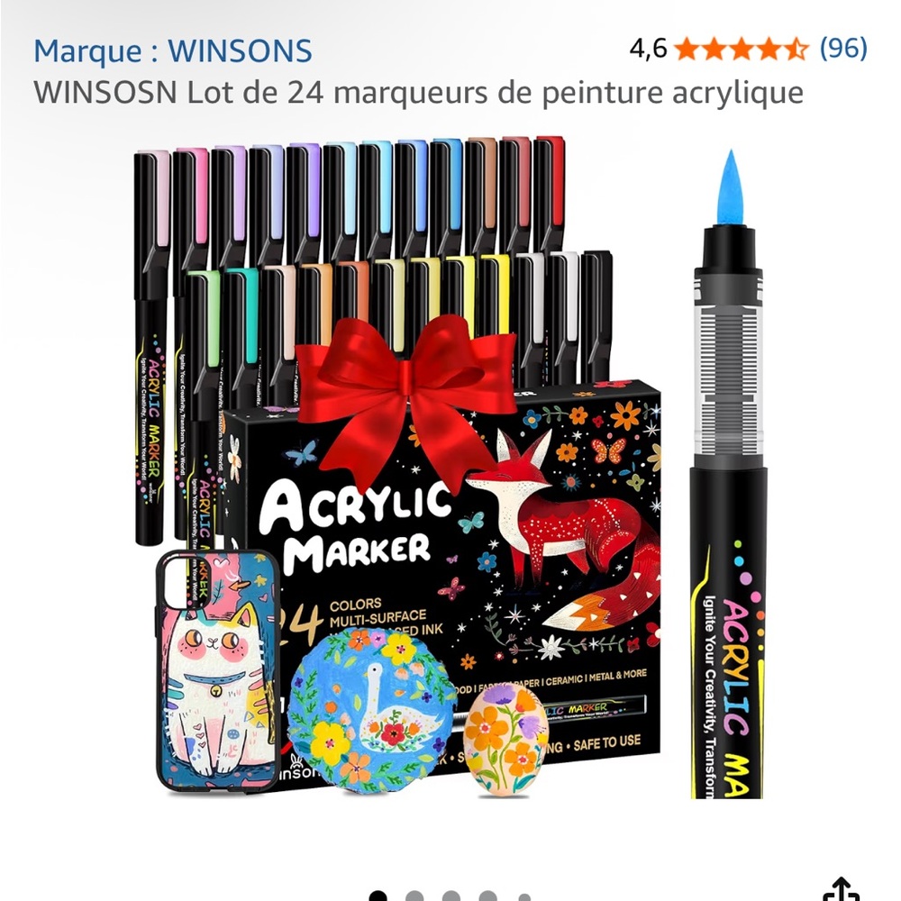 Amazon Acrylic Marker Set - Multicolor